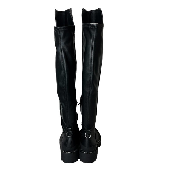 SAM EDELMAN LERUE LUG SOLE FAUX LEATHER HIGH SHAFT OVER KNEE BOOT 6.5-7 NWOB - Picture 7 of 16